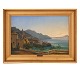 Morten Jepsen, 
Denmark, 
1826-1903, oil 
on canvas, 
landscape Italy 
circa 1866. 
Signed
Visible ...
