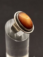 Sterling silver ring  with amber