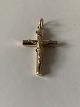 Cross with Christ pendant in 14 caratsGold stamp: ...