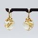 Ole Lynggaard; Pair of large Dew Drop earrings of 18k gold with rutile quartz