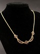 Gold-plated 830 
silver necklace 
45 cm. with 
numerous 
garnets item 
no. 591281