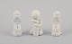 Bing and 
Grondahl, three 
porcelain 
figurines of 
girls.
White ...