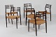 N. O. Møller
6 Chairs no. 
78 
mahogany + 
papercord