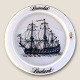 Holmegaard, 
Ship plate, 
1975, Line 
ship, Laaland, 
19.5 cm in 
diameter, 
Design Michael 
Bang ...