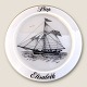 Holmegaard, 
Ship plate, 
1978, Slup, 
Elisabeth, 19.5 
cm in diameter, 
Design Michael 
Bang *Perfect 
...