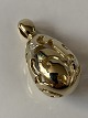 Drop-shaped pendant with diamonds in 14 carat gold, ...