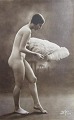 French erotic postcards, c. 1910 - 1920. The series SIC no. 1. 13.5 x 9 cm.