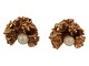 Flora Danica earrings  - Gilded sterling silver