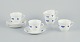 Gustavsberg, 
Sweden. A set 
of five large 
porcelain 
coffee cups 
with saucers. 
”Blå Blom” 
(“Blue ...