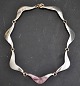 Herman Siersbøl 
sterling 
necklace, 20th 
century 
Denmark. L.: 36 
cm.