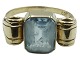 Hugo Grün 14 carat gold
Ring with aquamarine from 1950-1960 - Size 53