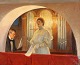 "Henny 
Brodersen sings 
in Skagen 
church" Michael 
Ancher ...