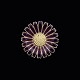 A. Michelsen. 
Gilded Sterling 
Silver Daisy 
Brooch with 
Purple Enamel - 
33mm.
Crafted by A. 
...