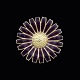 A. Michelsen. 
Gilded Sterling 
Silver Daisy 
Brooch with 
Purple Enamel - 
43mm.
Crafted by A. 
...