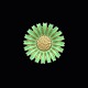 A. Michelsen. 
Gilded Sterling 
Silver Daisy 
Brooch with 
Green Enamel - 
33mm.
Crafted by A. 
...