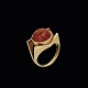 Einer Bernhard 
Fehrn. 14k Gold 
Ring with 
Amber.
Designed and 
crafted by 
Einer Bernhard 
Fehrn - ...
