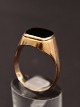 14 carat gold 
ring size 70 
with onyx from 
goldsmith Jens 
Aagaard 
Svendborg item 
no. 596338