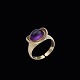 Hans Hansen. 
Danish 14k Gold 
Ring with 
Amethyst.
Designed and 
crafted by Hans 
Hansen - ...
