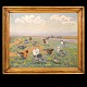 Johannes 
Larsen, 1867- 
1961, oil on 
canvas
Signed and 
dated 1946.
isible size: 
79x98cm. With 
...