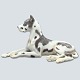 Bing & 
Grondahl; Grand 
Danois 
figurine. 
Porcelain 
figurine #1773. 
H. 15,5 cm. L. 
29 cm. First. 
...