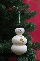 Old glass 
Christmas tree 
decoration in 
the form of
little snowman 
from the 50s. 
L: 9cm.