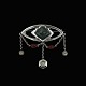 Mogens Ballin 
1871-1914. Art 
Nouveau Silver 
Brooch with 
Gemstones.
Designed and 
crafted by ...