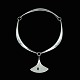 Hans Hansen. 
Sterling Silver 
Neckring #320 
with Pendant 
#323 - Bent 
Gabrielsen.
Pendant with 
...