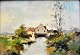 Galien - 
Laloue, Eugene 
(1854 - 1941) 
France: Mill. 
Oil on panel. 
Signed: L. 
Dupuy. H: 15.3 
cm. ...