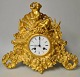 French gilt 
bronze mantel 
clock, 19th 
century.