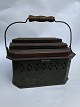 Tin foot warmer 
With handle