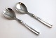 Horsens 
Silverware 
Factory. Lotus. 
Silver (830). 
Salad set with 
steel. Length 
21 cm.