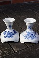 Blue Flower Curved Danish porcelain. Pair of 
candlesticks 10.5cm