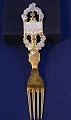 Michelsen Christmas spoon 1926 of Danish gilt 
sterling silver