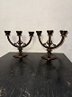 Pair of Art 
Deco 
candlesticks in 
bronze