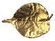 Large Flora Danica brooch - Gilded sterling silver