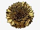 Flora Danica brooch - Gilded sterling silver