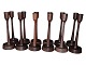 Laurids Lønborg
Rare set of 12 wenge wood candlelight holders from the 1970