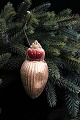 Antique Dresden Christmas ornament in the shape of a dung beetle in gold-plated 
papier-mâché from 1900.