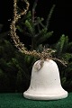 Old Christmas bell in plaster with a fine patina. H: 10cm...