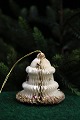 Old Christmas bell made of paper with gold glitter...