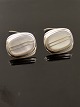 Cufflinks 1.6 x 
2 cm. 830 
silver and 
mother-of-pearl 
from 
silversmith 
Hans Jensen 
Copenhagen ...