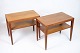 Set of 2 Side Tables With Shelf - Teak - Severin Hansen - Haslev Furniture 
Factory - 1960s
Great condition
