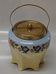 Biscuit Jar 14 
cm English 
Faience with 
brass lid in 
Nice and mint 
condition  Made 
in England L & 
...