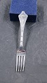 Antique Rokoko Danish solid silver flatware, luncheon forks 17.3cm