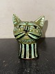 Cat bust In ceramic by Helge Christoffersen