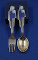 Michelsen 
Christmas 
spoons and 
forks of Danish 
gilt sterling 
silver. 
Anton 
Michelsen set 
...