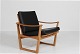 Danish ModernM. NissenEasy chair of oak and black ...