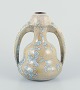 Desvres 
Fourmaintraux 
Delassus, 
France.
Art Nouveau 
ceramic vase 
with handles. 
Crystal glaze.  
...