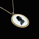 Royal 
Copenhagen. 
Porcelain and 
Gilded Sterling 
Silver Pendant 
- Juliane 
Marie.
Designed and 
...