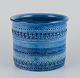 Aldo Londi for 
Bitossi. Large 
flowerpot in 
Rimini blue 
glazed ceramic 
with geometric 
patterns. ...